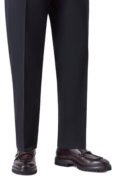 Кожаные монки W.GIBBS темно-бордового цвета по цене 67750 руб., арт. 7260005/B0X ANTIC W00LEN, фото 3 Кожаные монки W.GIBBS, арт. 7260005/B0X ANTIC W00LEN, фото 3