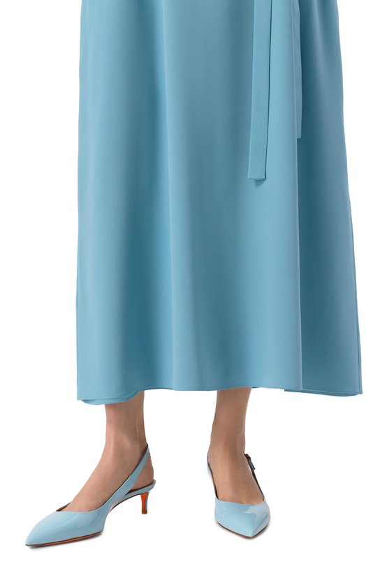Лакированные туфли Santoni WDLG71407HA2NVHD Голубой  WDLG71407HA2NVHD Фото 3