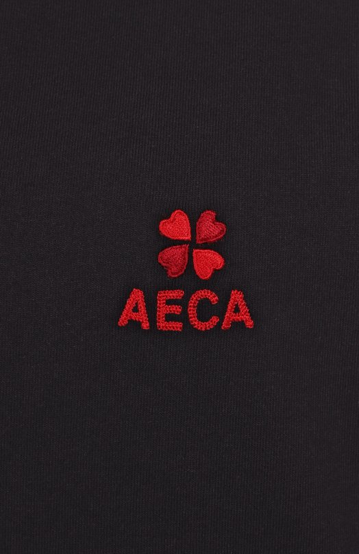 Хлопковая футболка AECA WHITE AWCMSSBDTTSST010C0.BLACK (XL) Чёрный  AWCMSSBDTTSST010C0.BLACK (XL) Фото 6