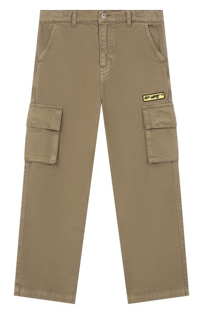 Хлопковые брюки-карго OFF-WHITE, арт. 0BCF008S26FAB001