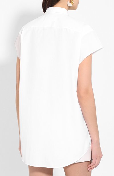 Хлопковая рубашка MAISON MARGIELA белого цвета по цене 38850 руб., арт. S29DL0172/S43001, фото 4 Хлопковая рубашка MAISON MARGIELA, арт. S29DL0172/S43001, фото 4