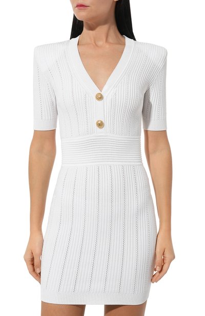 Платье из вискозы BALMAIN, арт. AF1R6030KB39, фото 3
