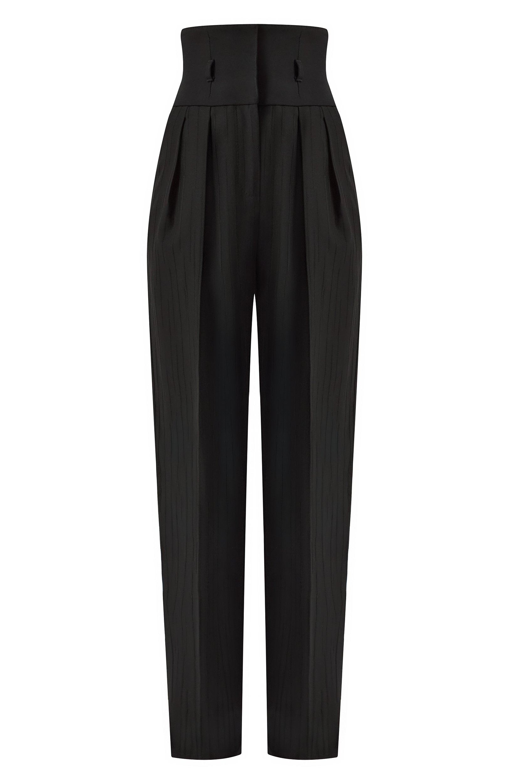 Шерстяные брюки DOLCE & GABBANA черного цвета по цене 226500 руб., арт. FTDQKT/FR22A, фото 1 Шерстяные брюки DOLCE & GABBANA, арт. FTDQKT/FR22A, фото 1
