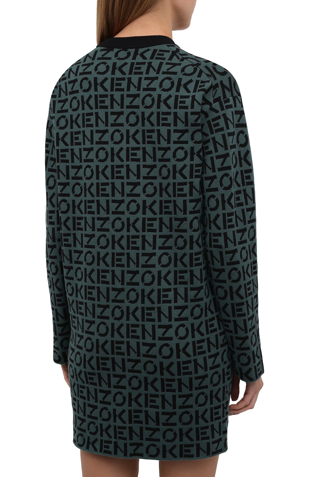 Платье KENZO хаки цвета по цене 35750 руб., арт. FB62R06363SC, фото 4 Платье KENZO, арт. FB62R06363SC, фото 4