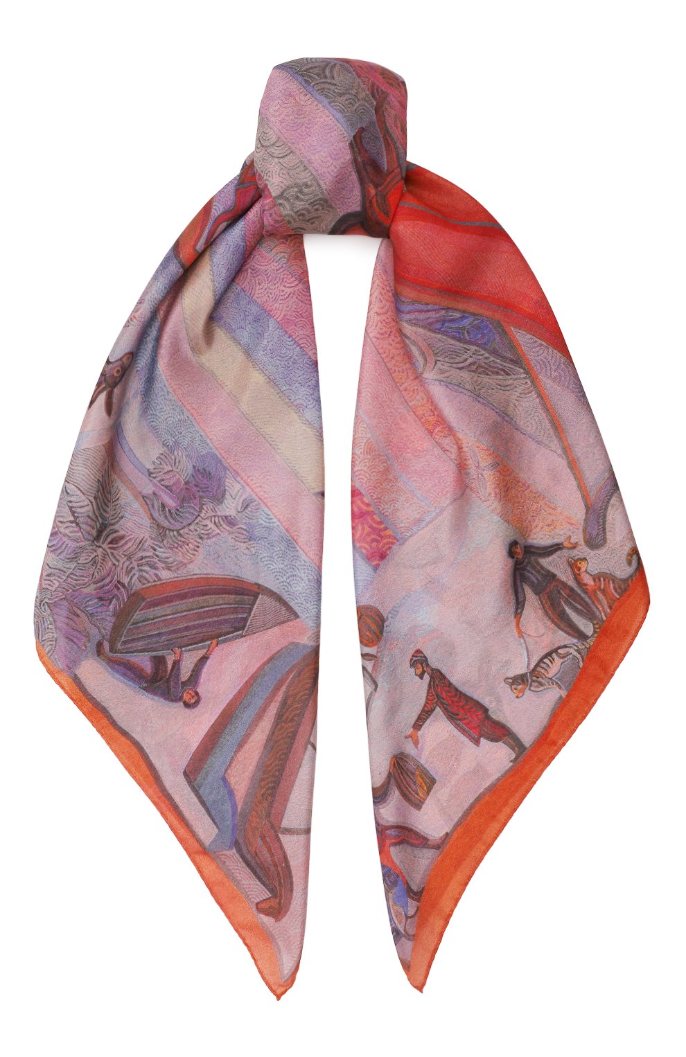 Шелковый платок хождение за три моря GOURJI, арт. T24TSEA7R/1, фото 1