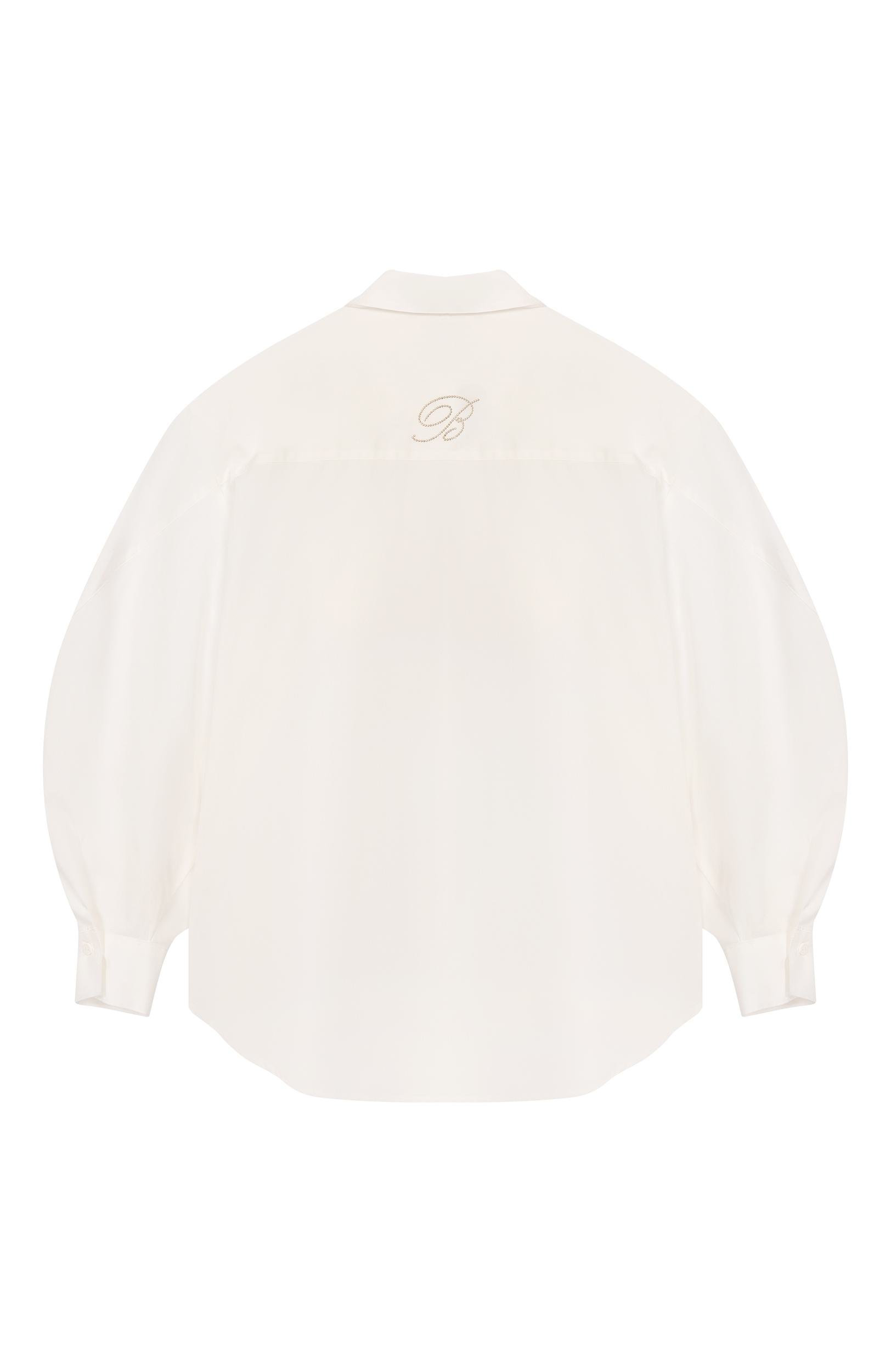 Хлопковая рубашка BLUMARINE, арт. BFCA0460/CA270, фото 2