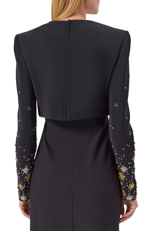 Топ с отделкой стразами Zuhair Murad PTP25026/CRCA018 Чёрный  PTP25026/CRCA018 Фото 4