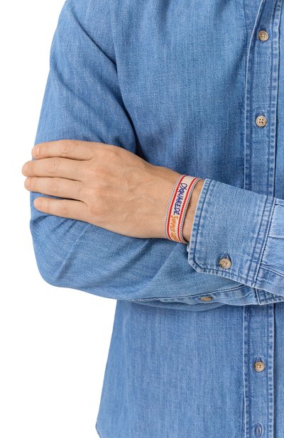 Браслет DSQUARED2 разноцветного цвета по цене 10100 руб., арт. ARM0203 13M00055, фото 2 Браслет DSQUARED2, арт. ARM0203 13M00055, фото 2