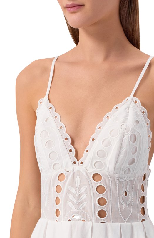 Хлопковое платье Charo Ruiz Ibiza 263602 Белый  263602 Фото 4