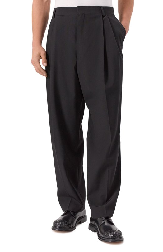 Шерстяные брюки Dries Van Noten 020998-2057-900 Чёрный  020998-2057-900 Фото 3