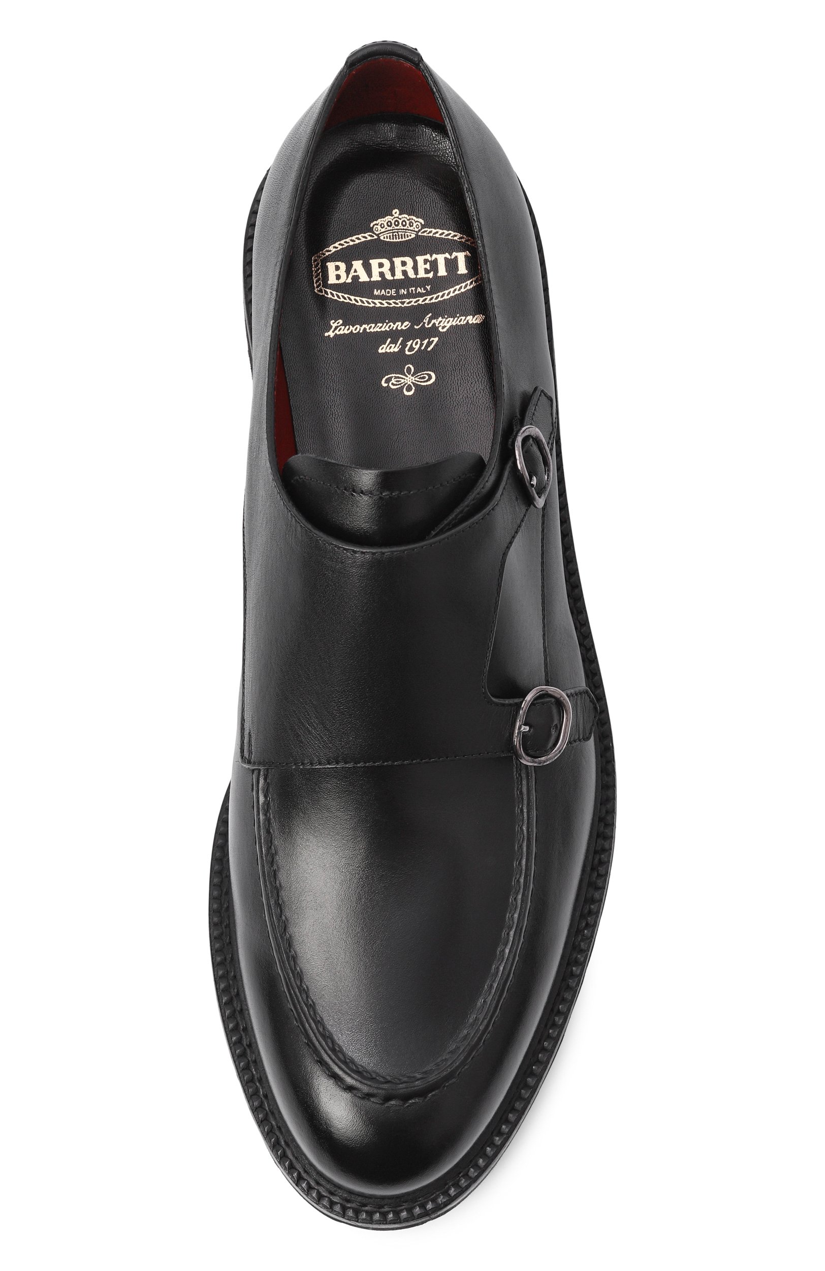 Кожаные монки BARRETT черного цвета по цене 88300 руб., арт. 202U044/BETIS CREAM, фото 5 Кожаные монки BARRETT, арт. 202U044/BETIS CREAM, фото 5