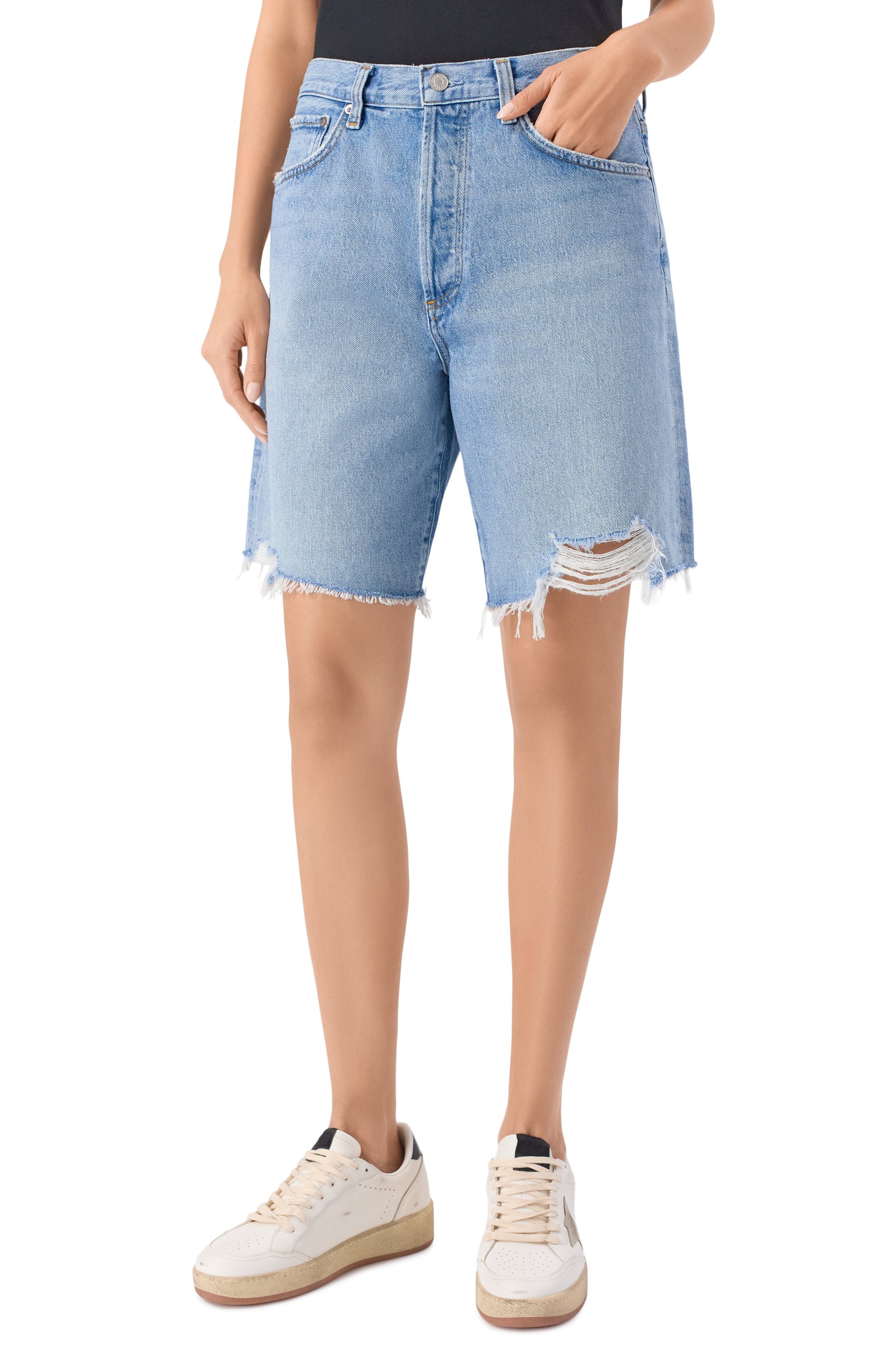 Джинсовые шорты indra AGOLDE, арт. A2221206, фото 3