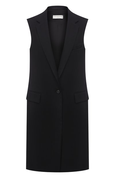 Женский жилет из смеси хлопка и шерсти DRIES VAN NOTEN, арт. 211-30210-2277