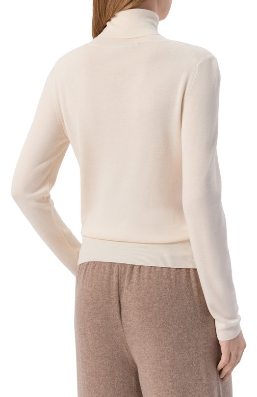 Водолазка из шерсти и шелка Windsor 52 DP620 10014631/30047417 Белый  52 DP620 10014631/30047417 Фото 4