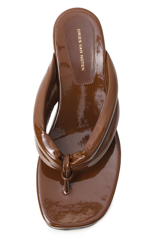 Лакированные сабо Dries Van Noten WS251/1544/189 Коричневый  WS251/1544/189 Фото 6