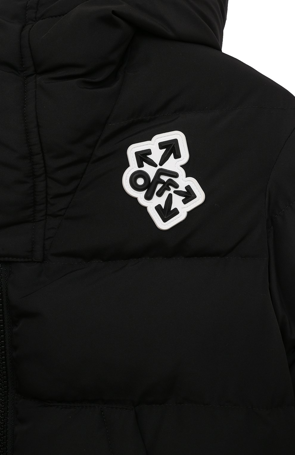 Утепленная куртка OFF-WHITE черного цвета по цене 75450 руб., арт. OBED001F22FAB0011018, фото 3 Утепленная куртка OFF-WHITE, арт. OBED001F22FAB0011018, фото 3