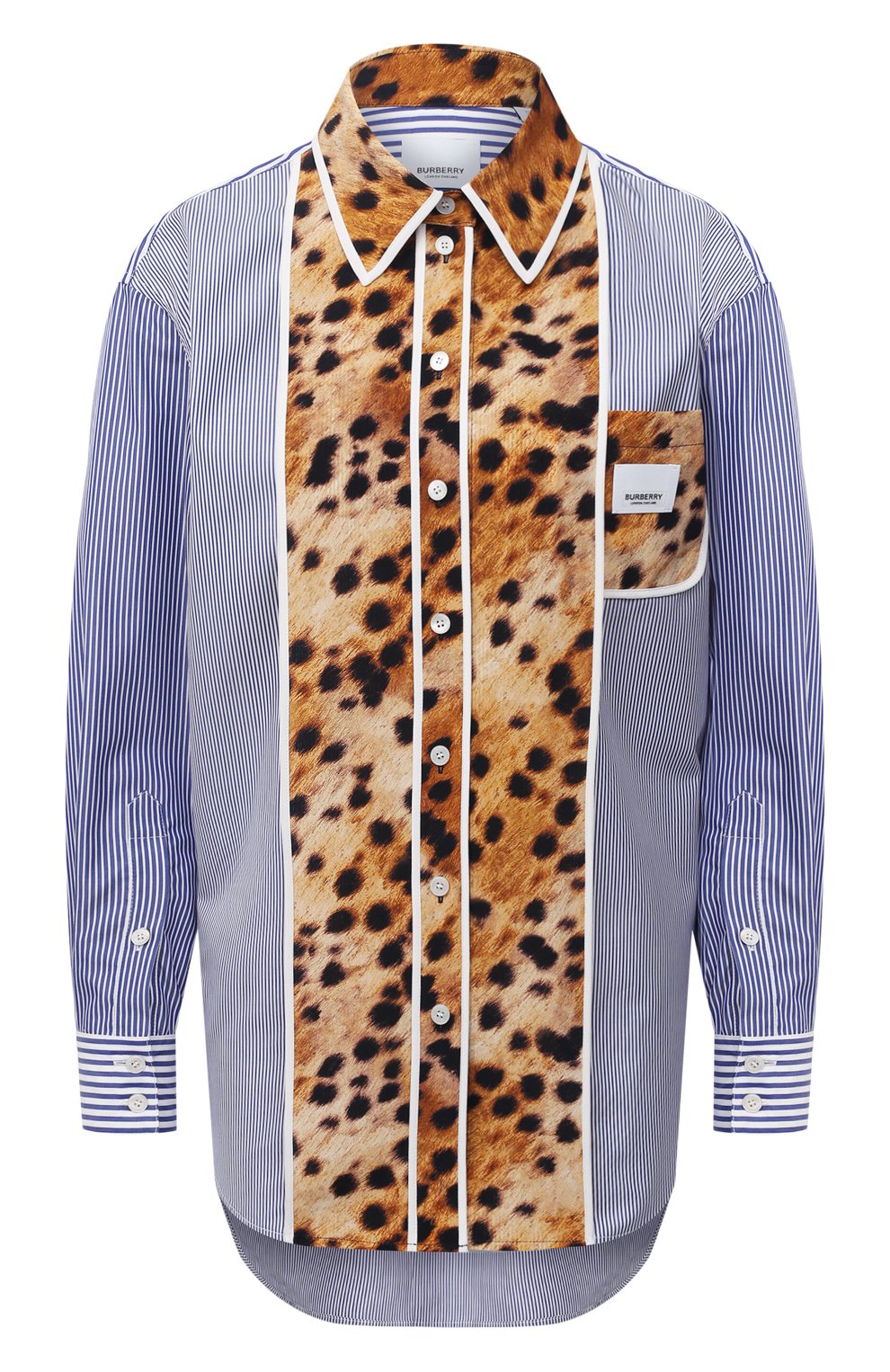 Хлопковая  рубашка BURBERRY, арт. 8036133, фото 1