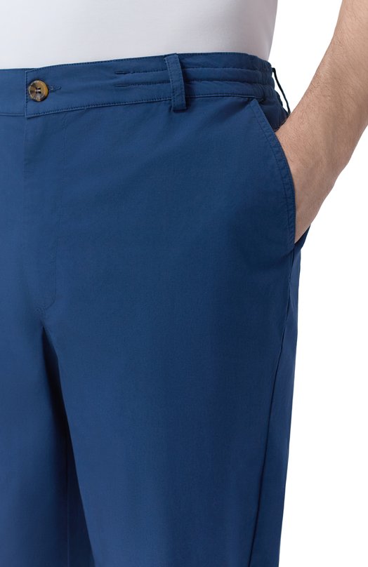 Хлопковые брюки MC2 Saint Barth REL0001-00446L/RELAIS Синий  REL0001-00446L/RELAIS Фото 5