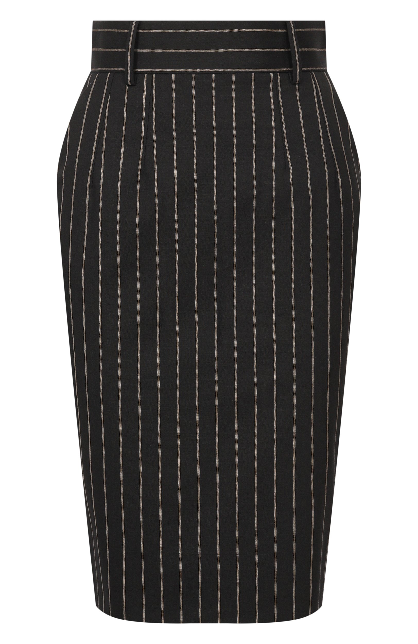 Шерстяная юбка DOLCE & GABBANA черного цвета по цене 109000 руб., арт. F4DEYT/FRBDU, фото 1 Шерстяная юбка DOLCE & GABBANA, арт. F4DEYT/FRBDU, фото 1