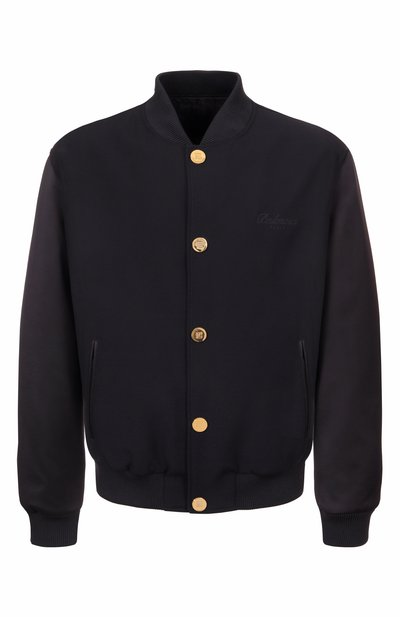 Мужской шерстяной бомбер BALMAIN, арт. FH0TFA70/MI06