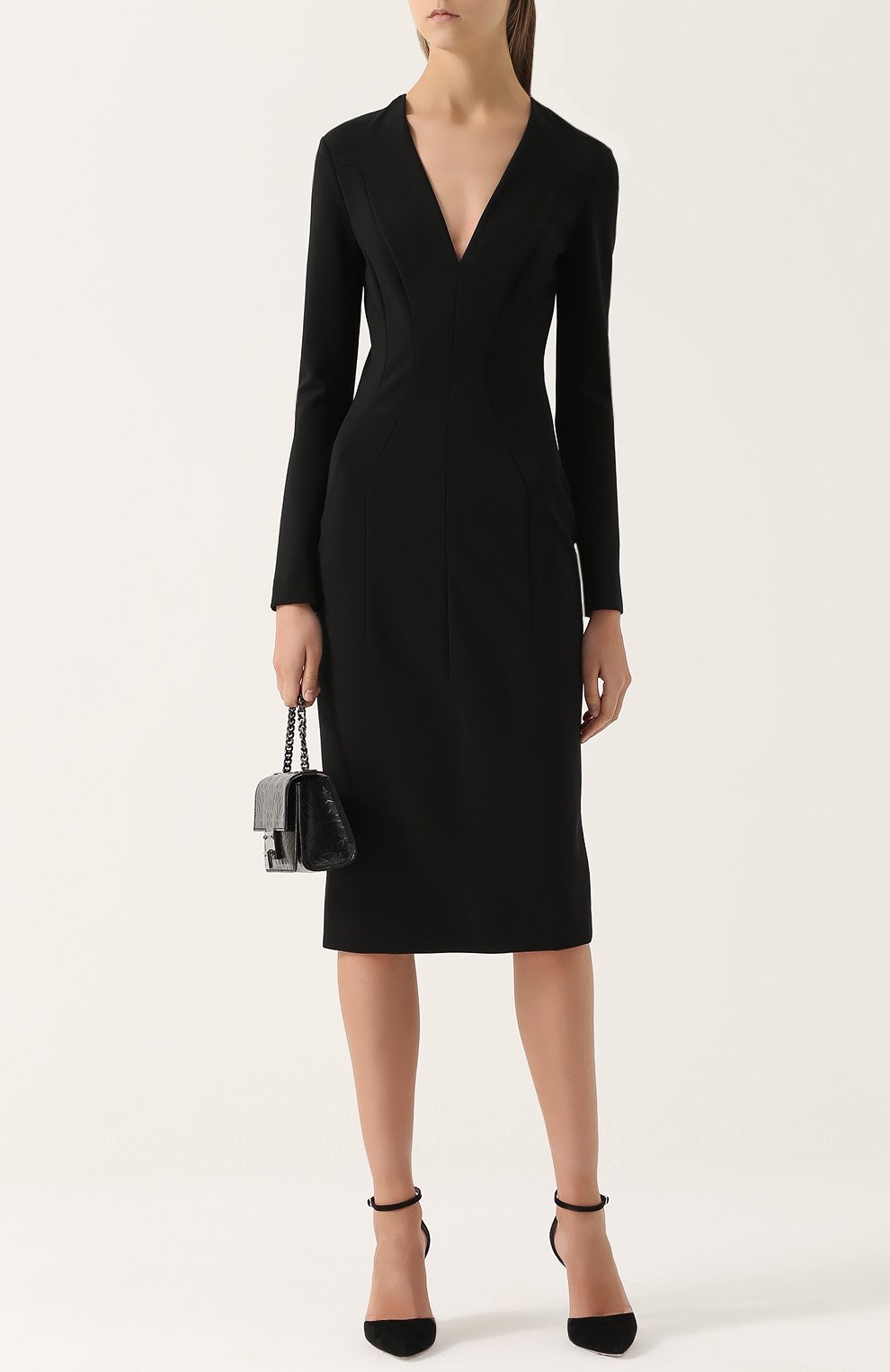 Платье-футляр с v-образным вырезом TOM FORD, арт. ABJ044/FAX021, фото 2