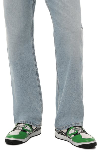 Комбинированные кеды basket GUCCI, арт. 697882/2SH90, фото 3