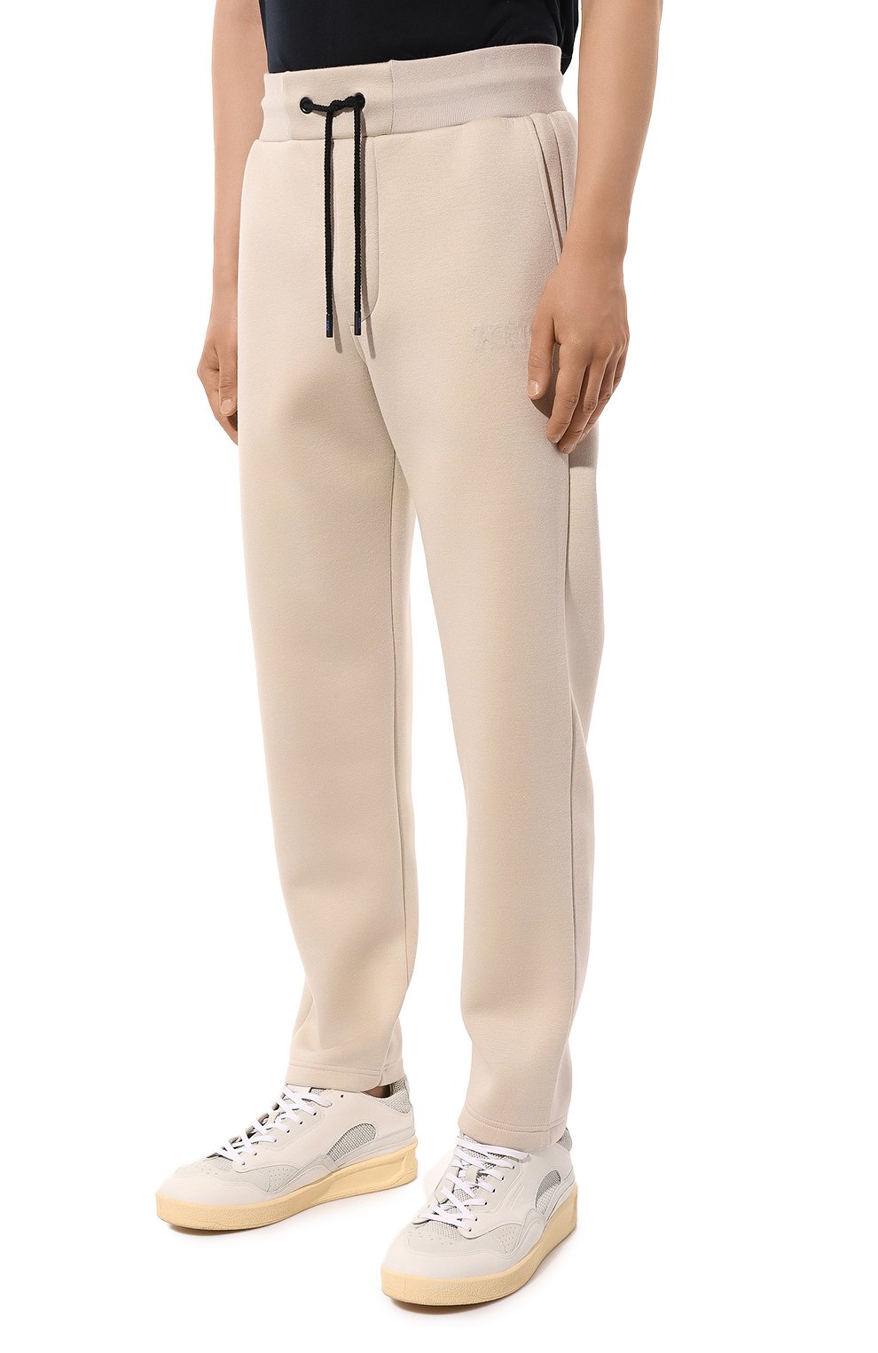 Брюки из вискозы KITON светло-бежевого цвета по цене 83650 руб., арт. UMM0429, фото 3 Брюки из вискозы KITON, арт. UMM0429, фото 3