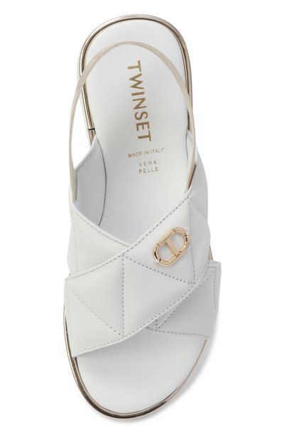 Кожаные сандалии TWINSET, арт. 251GCJ044/30-34, фото 4