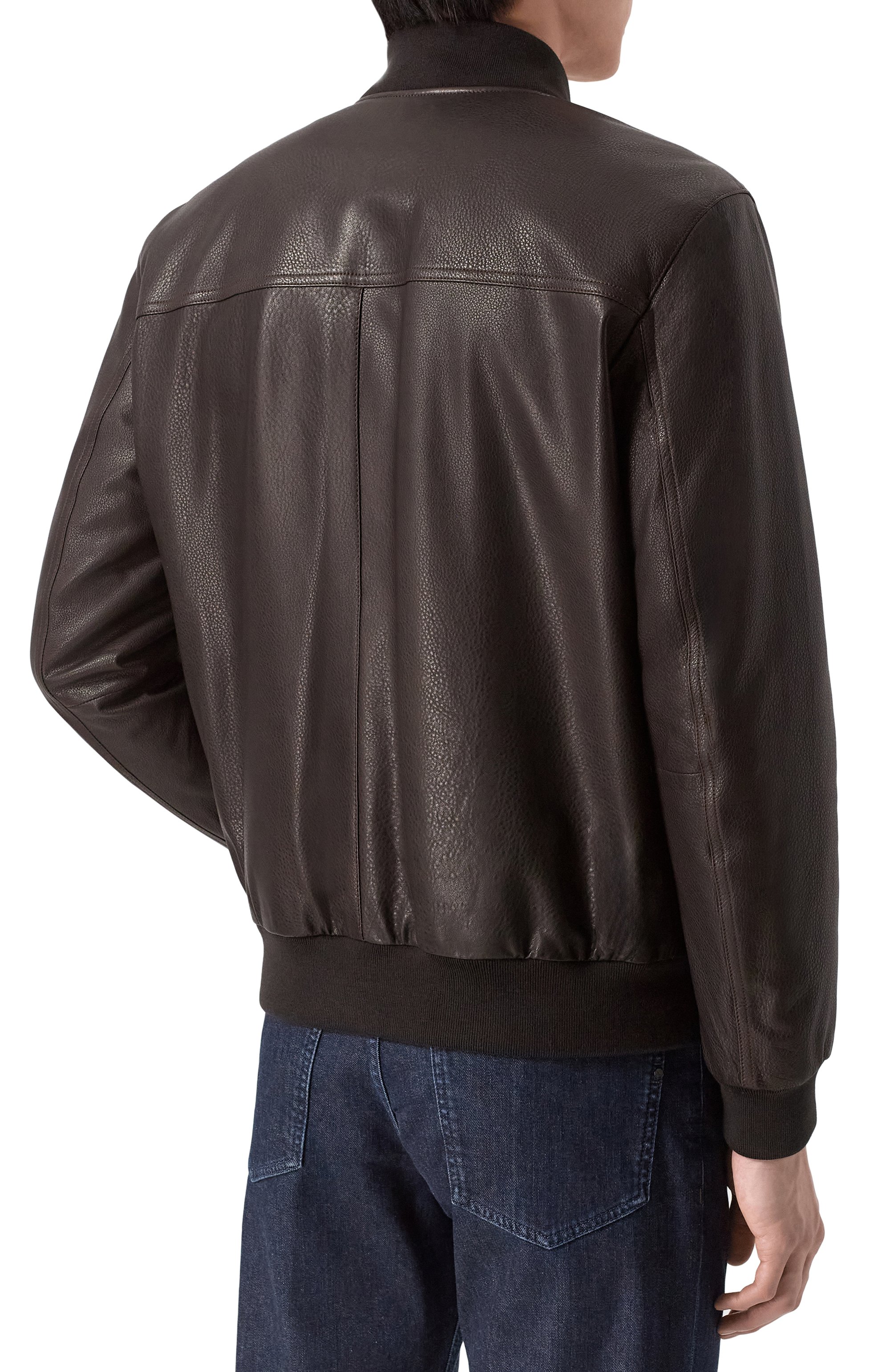 Кожаный бомбер BRIONI, арт. PLAD0LPD708/P9111, фото 4