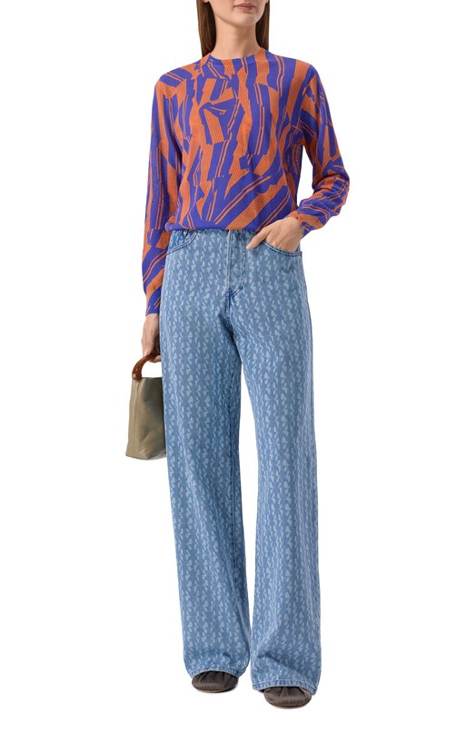 Джинсы Dries Van Noten 130935/3387 Голубой  130935/3387 Фото 2