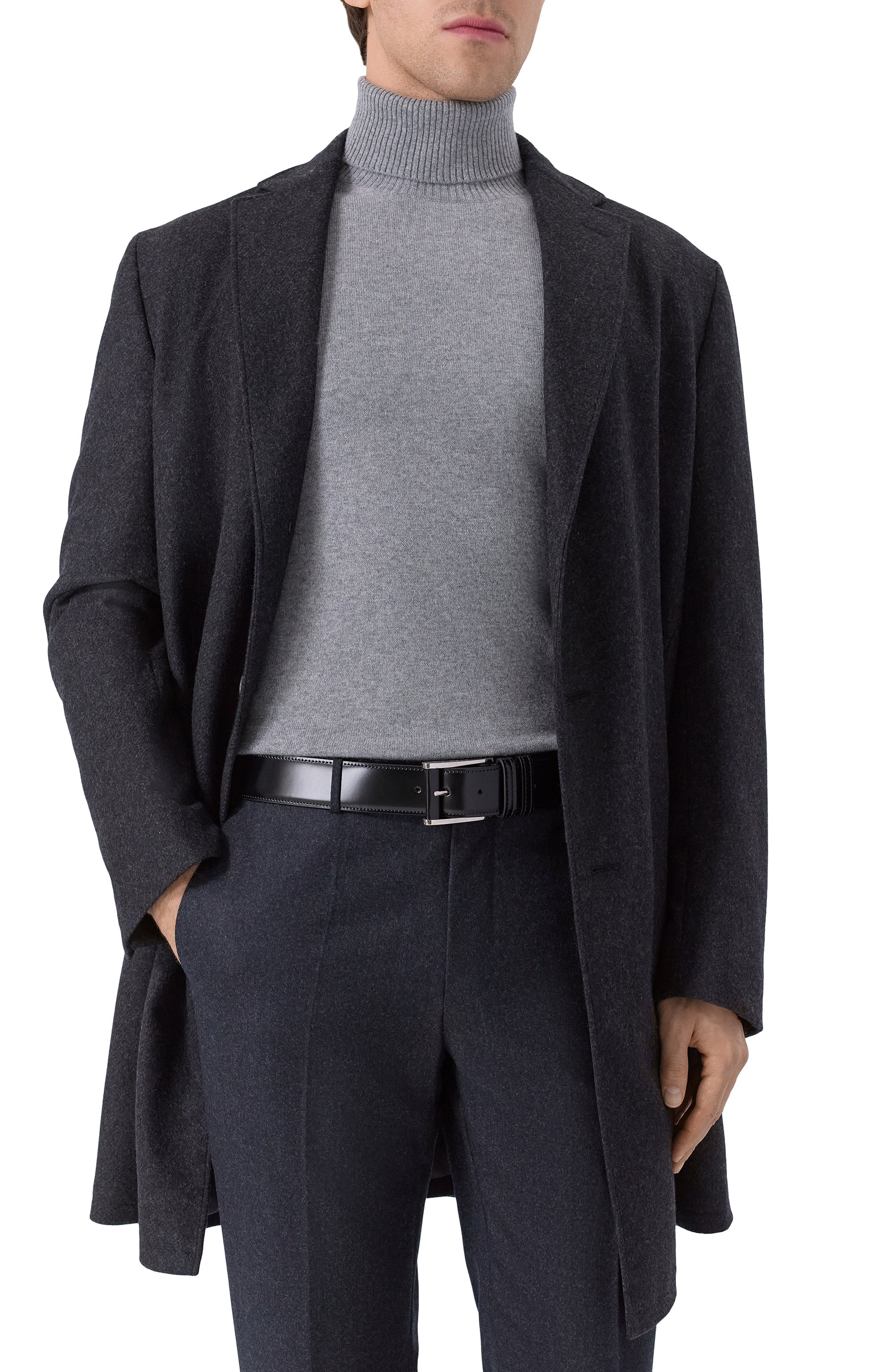 Кожаный ремень KITON, арт. USC7140N0010104, фото 2