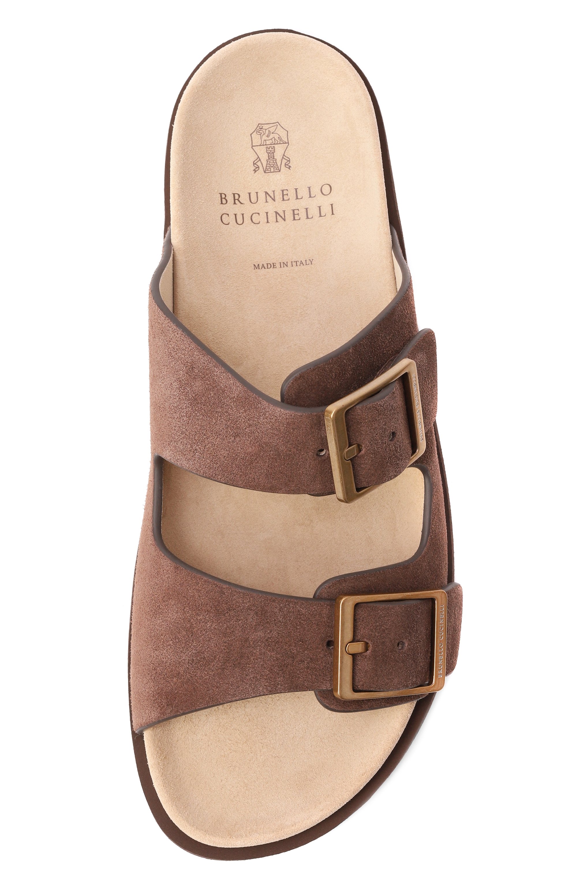 Замшевые шлепанцы BRUNELLO CUCINELLI, арт. MZUS0LY235, фото 6