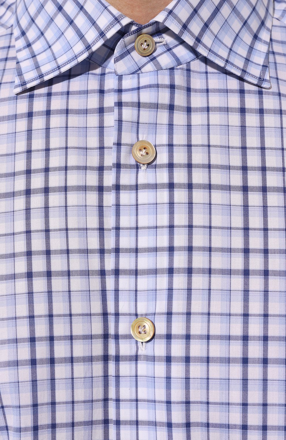 Хлопковая рубашка KITON, арт. UCIH08879, фото 5