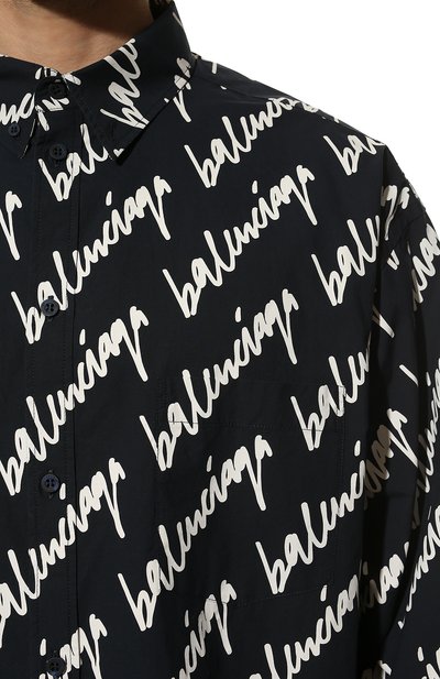 Хлопковая рубашка BALENCIAGA, а рт. 662983/TLLJ4, фото 5
