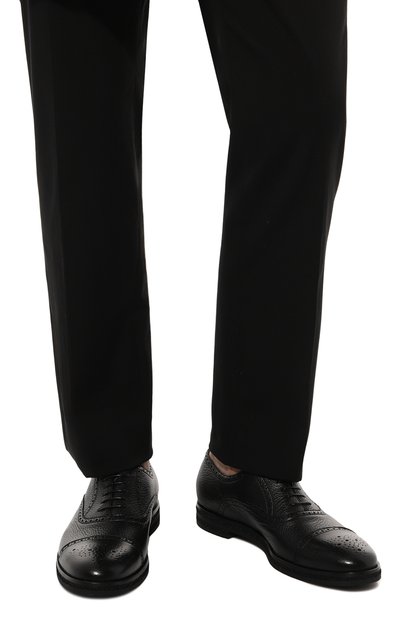 Кожаные оксфорды BARRETT черного цвета по цене 69950 руб., арт. 222U013.8, фото 3 Кожаные оксфорды BARRETT, арт. 222U013.8, фото 3