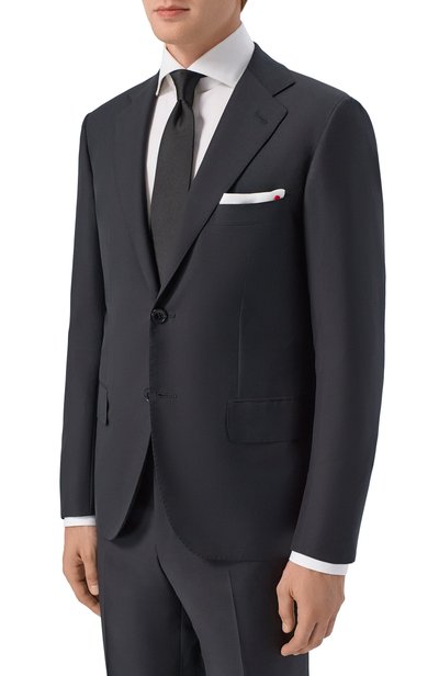 Шерстяной костюм KITON черного цвета по цене 931000 руб., арт. UA81K01270_001, фото 2 Шерстяной костюм KITON, арт. UA81K01270_001, фото 2