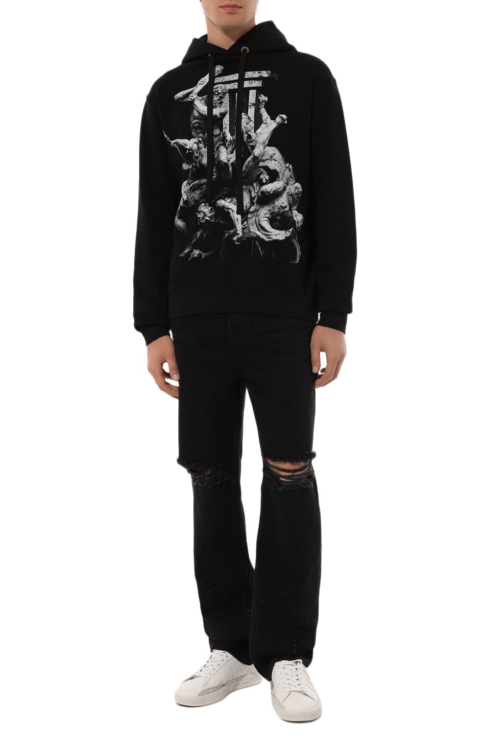 Хлопковое худи DIEGO VENTURINO, арт. D3W4DVFLHTDSTR, фото 2