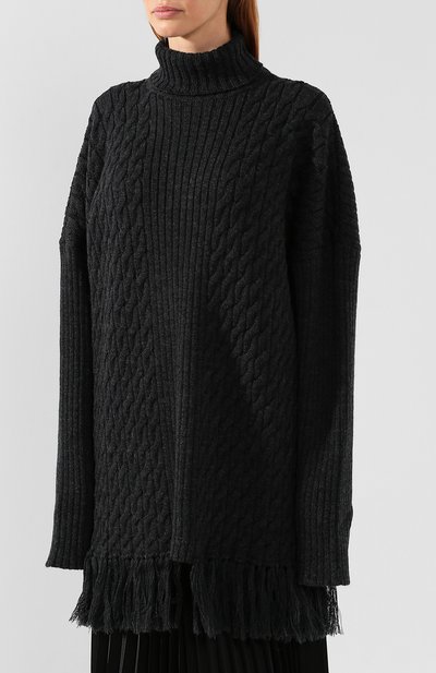 Шерстяной свитер VETEMENTS серого цвета по цене 73950 руб., арт. UAH20KN610/W, фото 3 Шерстяной свитер VETEMENTS, арт. UAH20KN610/W, фото 3