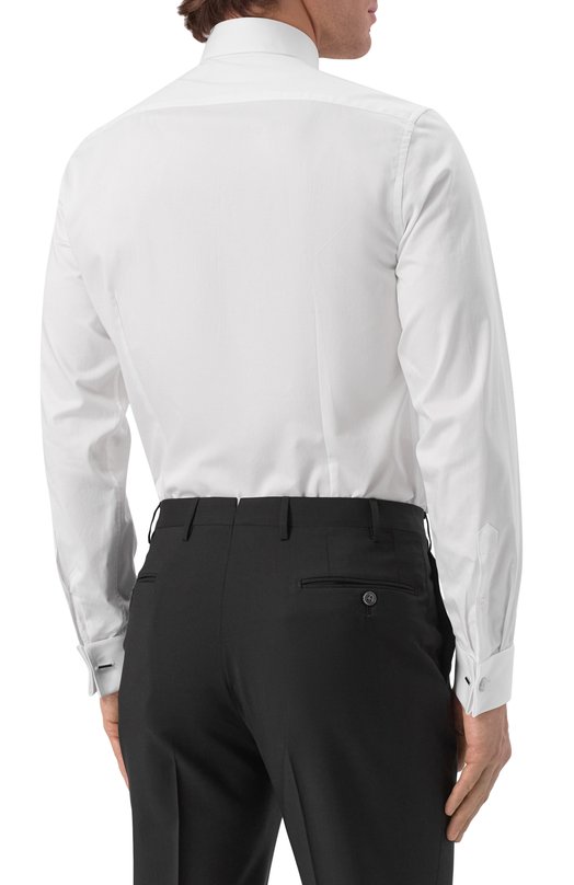 Хлопковая сорочка Corneliani 25P901-2591102 Белый  25P901-2591102 Фото 4