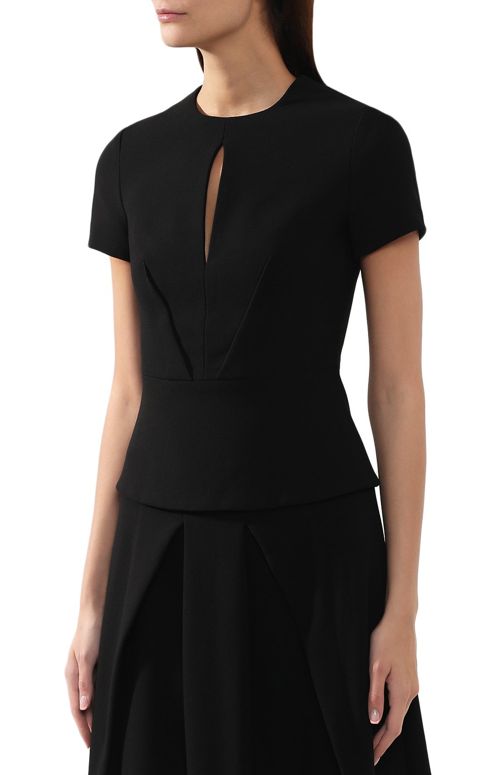 Топ ROLAND MOURET черного цвета по цене 67600 руб., арт. PW19/S0688/F2196, фото 3 Топ ROLAND MOURET, арт. PW19/S0688/F2196, фото 3