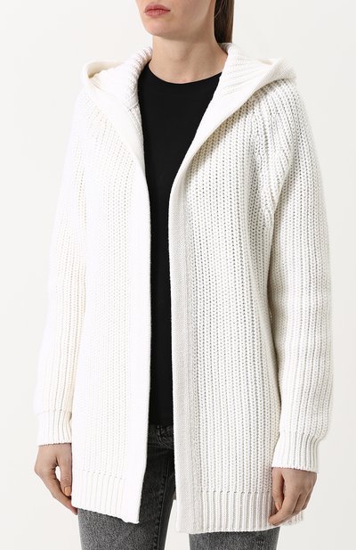 Кардиган из смеси шерсти и хлопка с капюшоном MICHAEL KORS COLLECTION, арт. KRK/664AKK979, фото 3