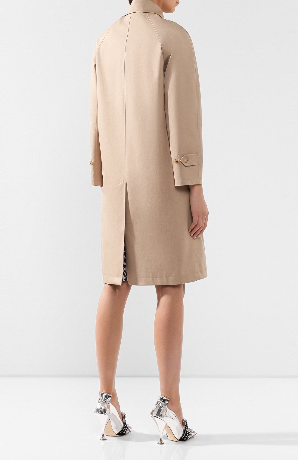 Хлопковый плащ BURBERRY, арт. 4564591, фото 4