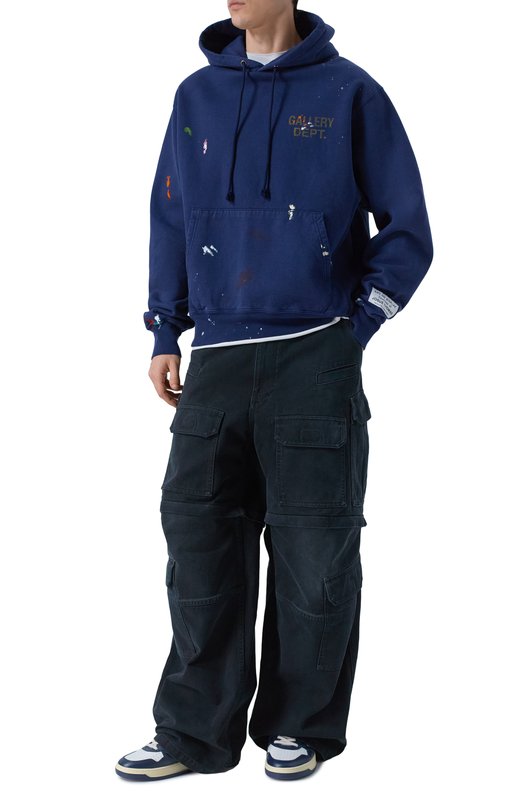 Хлопковое худи Gallery Dept. GPH-50044 Синий  GPH-50044 Фото 2