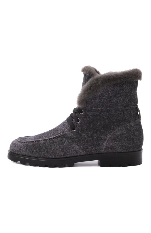 Замшевые ботинки Santoni WTDG71048SMRAHFR Серый  WTDG71048SMRAHFR Фото 4