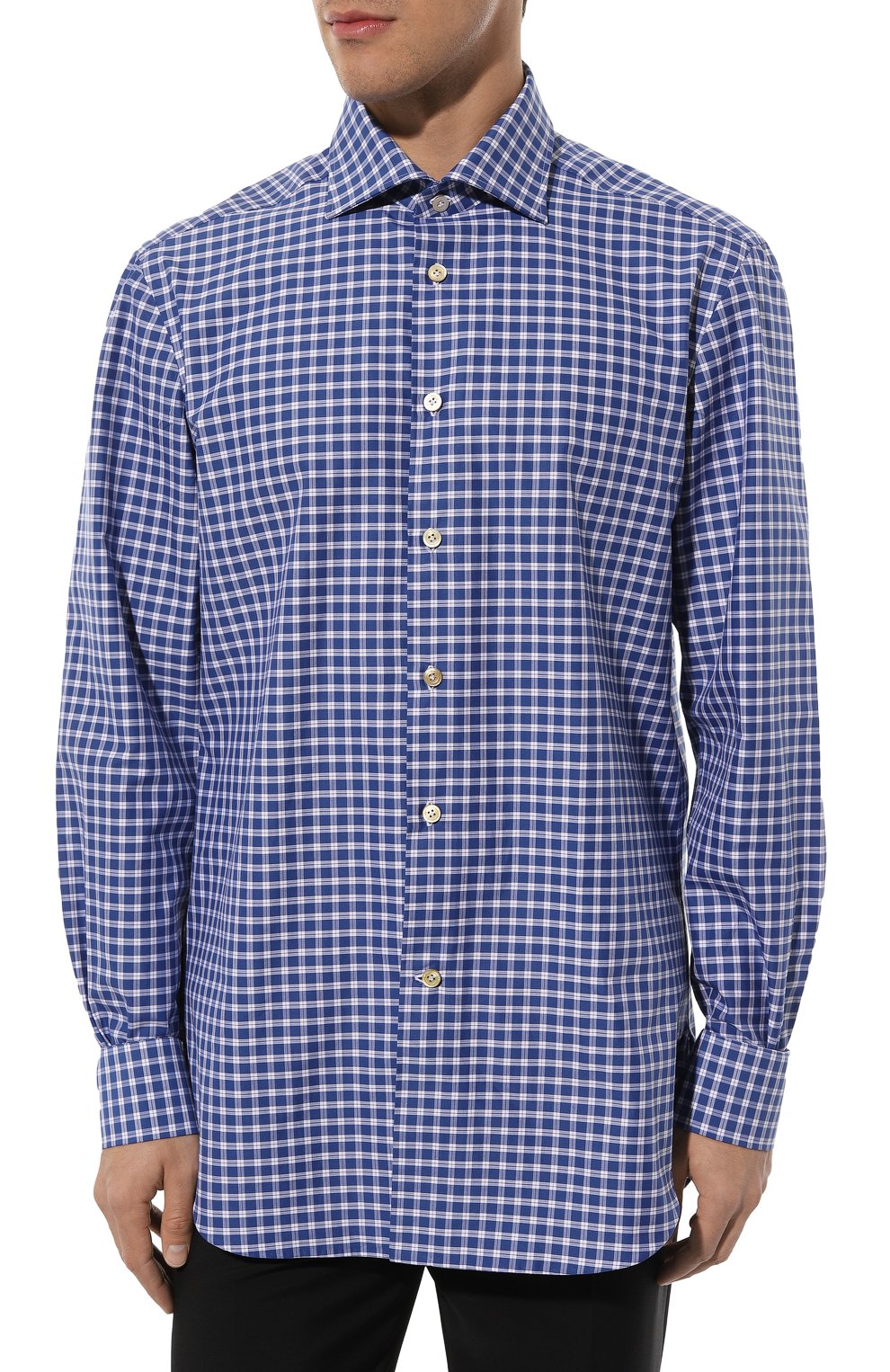 Хлопковая рубашка KITON, арт. UCIH0863708, фото 3