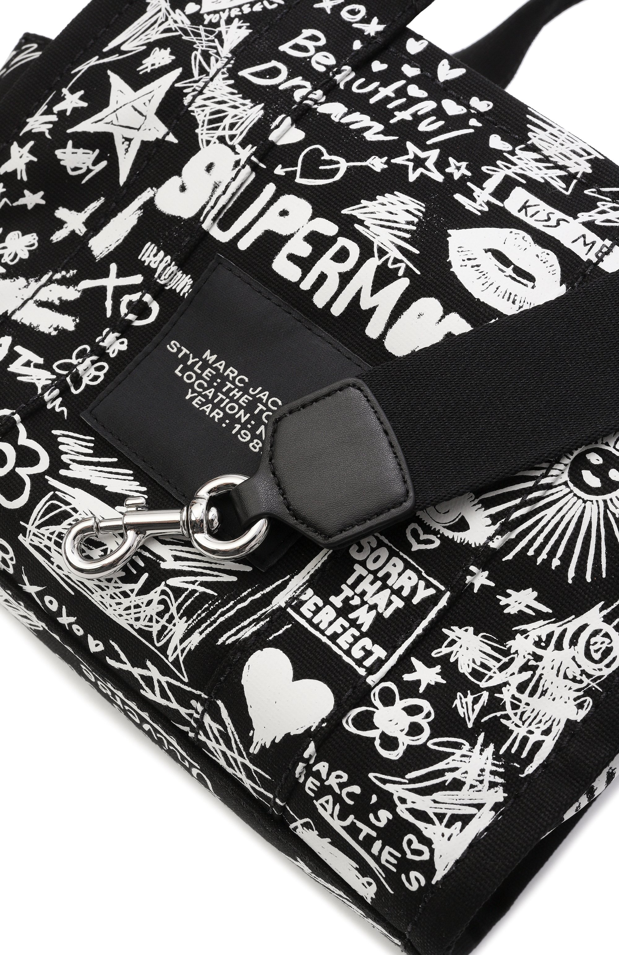 Сумка the punk scribble tote bag small MARC JACOBS (THE), арт. 2S6HTT016H02, фото 3