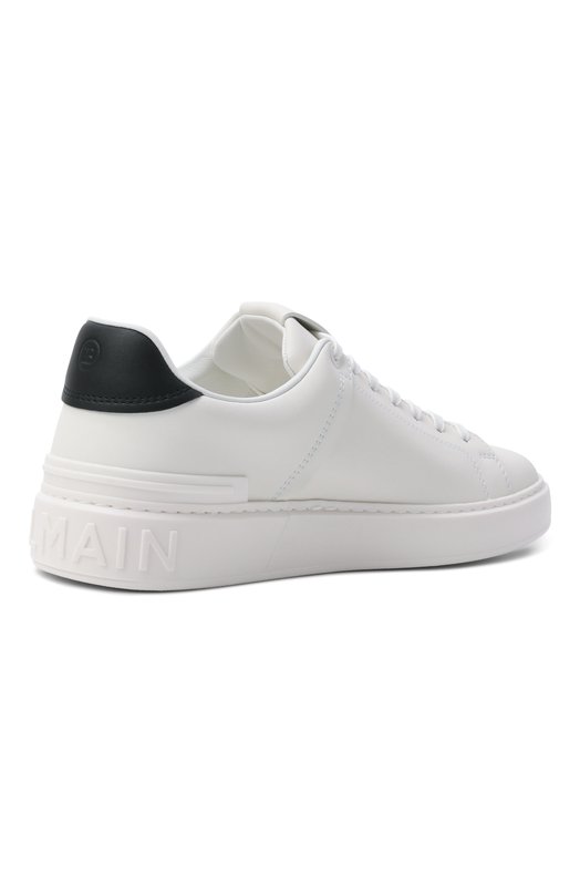 Кожаные кеды B-Court Balmain GM1VI288/LSBG Белый  GM1VI288/LSBG Фото 4