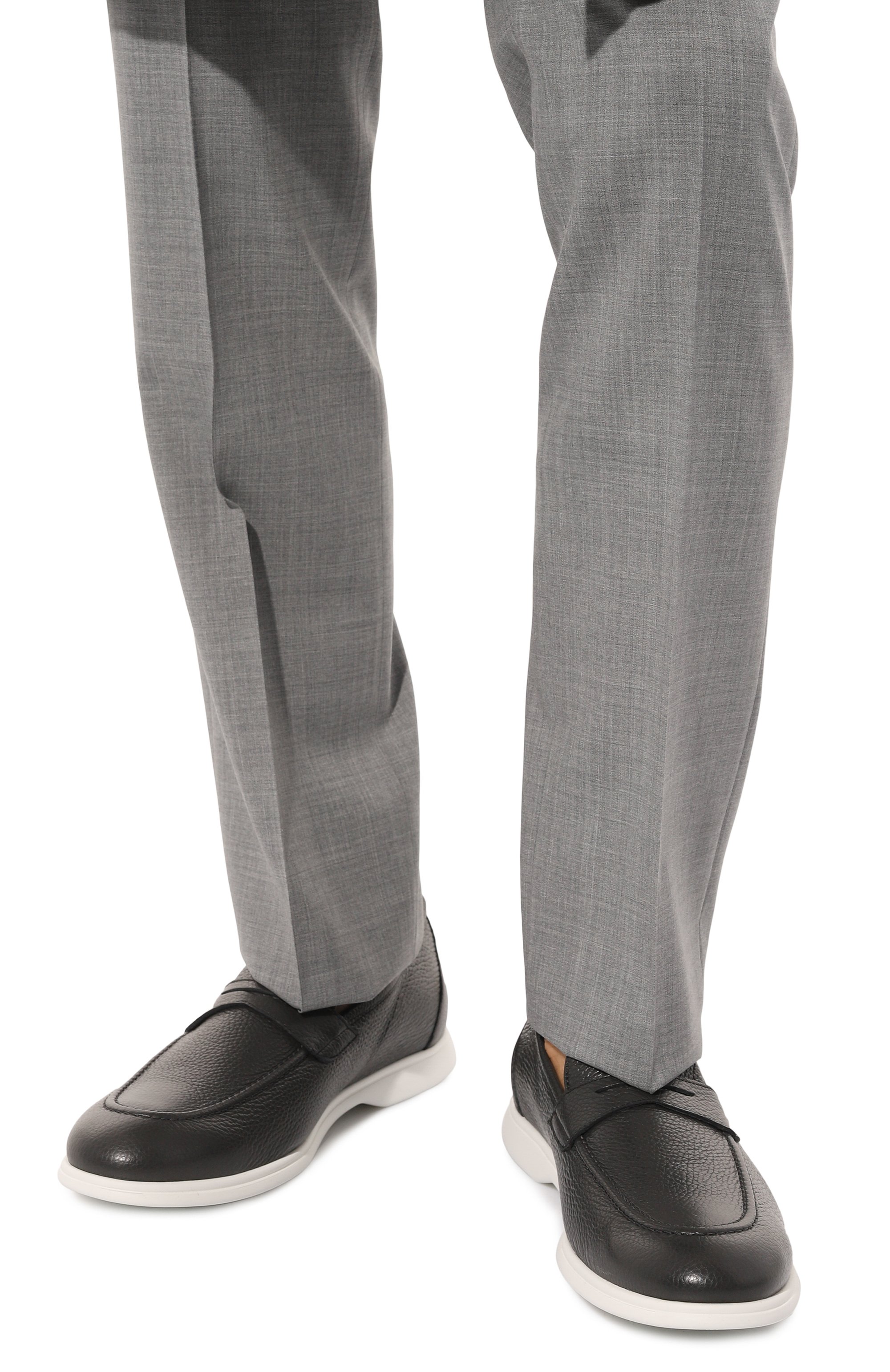 Кожаные пенни-лоферы KITON, арт. USSA075N01073, фото 3