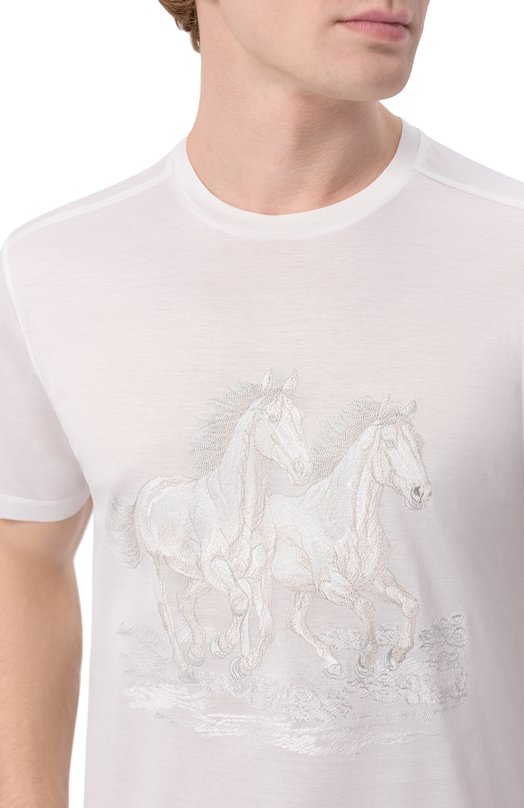 Хлопковая футболка Stefano Ricci MNH6205360/TE0001 Белый  MNH6205360/TE0001 Фото 5