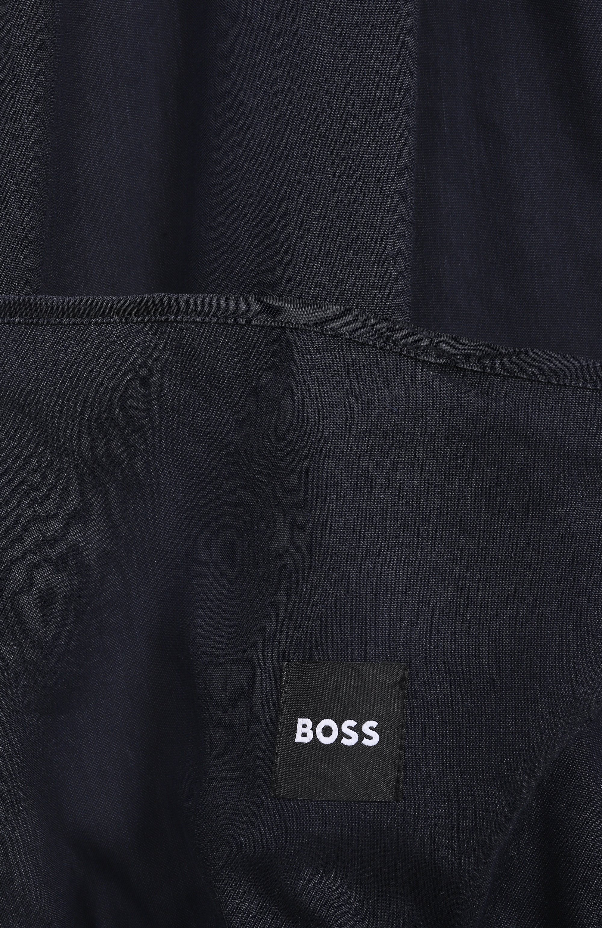 Бомбер изо льна и вискозы BOSS темно-синего цвета по цене 45450 руб., арт. 50537957, фото 7 Бомбер изо льна и вискозы BOSS, арт. 50537957, фото 7